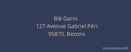Blé Garni