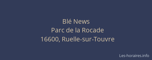 Bl&eacute; News
