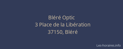 Bl&eacute;r&eacute; Optic