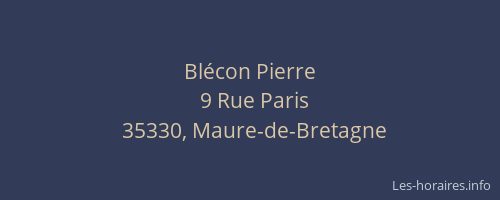 Blécon Pierre