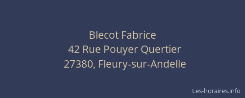 Blecot Fabrice