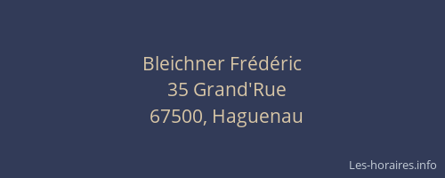 Bleichner Frédéric