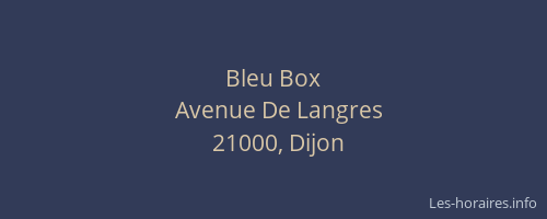 Bleu Box