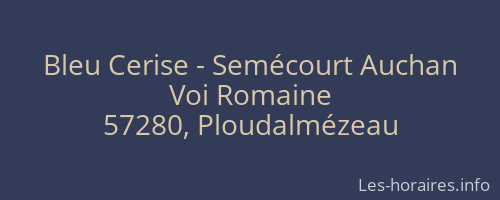 Bleu Cerise - Sem&eacute;court Auchan