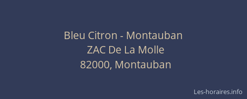 Bleu Citron - Montauban