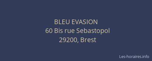 BLEU EVASION