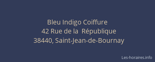 Bleu Indigo Coiffure
