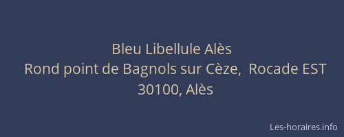 Bleu Libellule Al&egrave;s