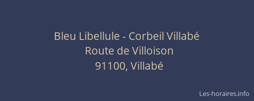 Bleu Libellule - Corbeil Villabé