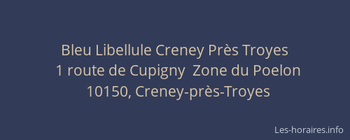 Bleu Libellule Creney Près Troyes