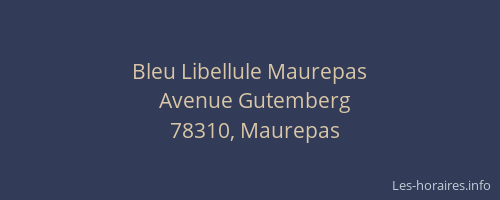 Bleu Libellule Maurepas