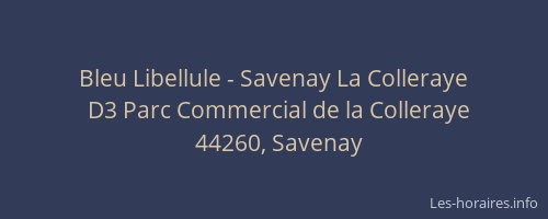 Bleu Libellule - Savenay La Colleraye