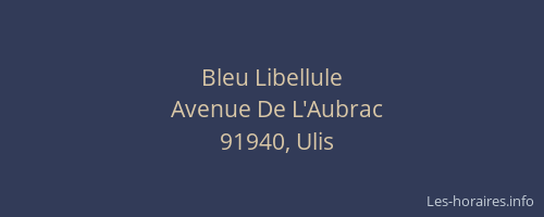 Bleu Libellule
