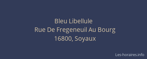Bleu Libellule