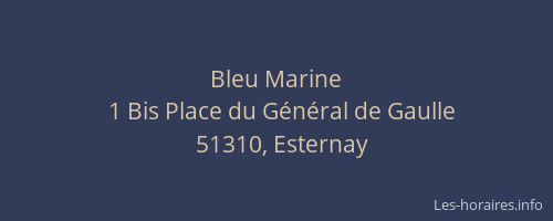 Bleu Marine