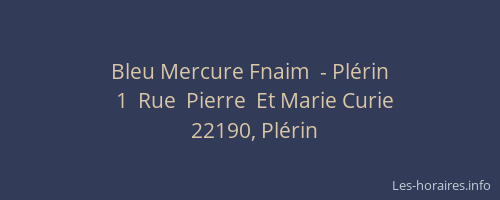 Bleu Mercure Fnaim  - Plérin