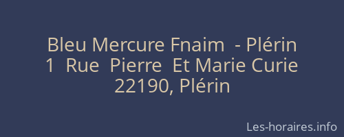 Bleu Mercure Fnaim  - Plérin