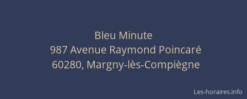 Bleu Minute