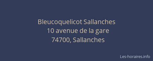 Bleucoquelicot Sallanches