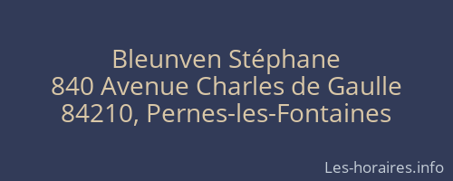 Bleunven Stéphane