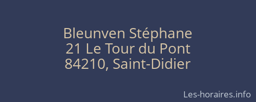 Bleunven Stéphane