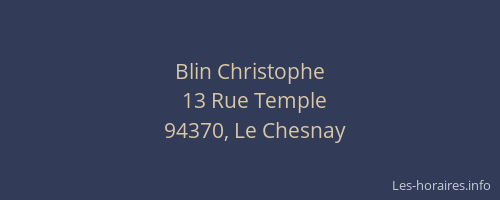Blin Christophe