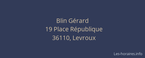 Blin Gérard