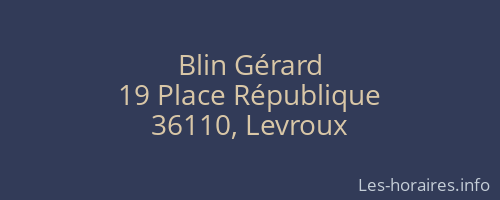 Blin Gérard