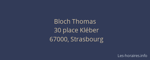 Bloch Thomas