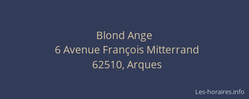 Blond Ange