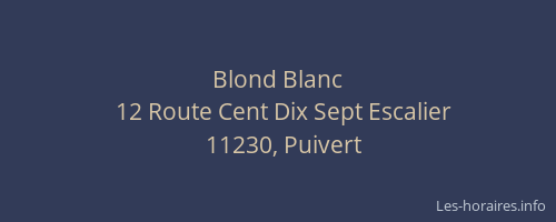 Blond Blanc