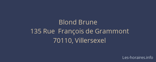 Blond Brune