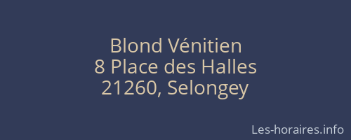 Blond Vénitien
