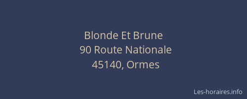 Blonde Et Brune