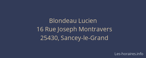 Blondeau Lucien