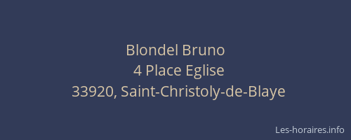 Blondel Bruno