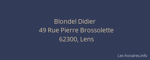 Blondel Didier
