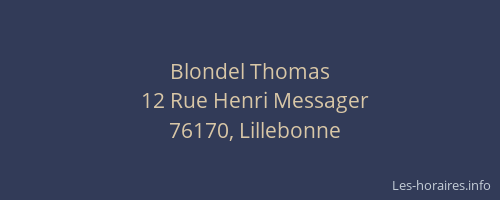 Blondel Thomas