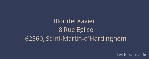 Blondel Xavier