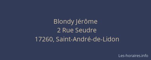 Blondy Jérôme