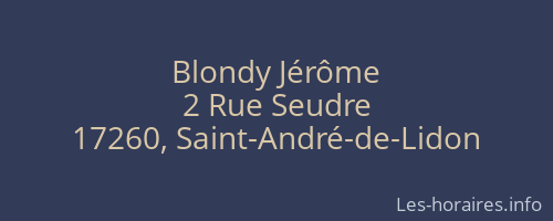 Blondy Jérôme