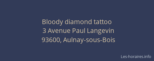 Bloody diamond tattoo