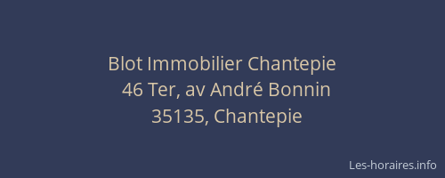 Blot Immobilier Chantepie