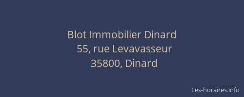 Blot Immobilier Dinard