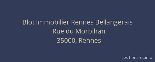 Blot Immobilier Rennes Bellangerais