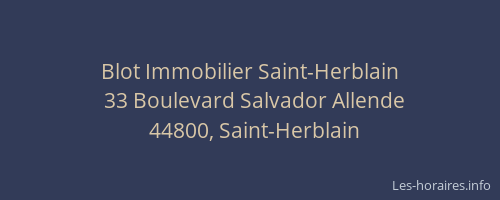 Blot Immobilier Saint-Herblain
