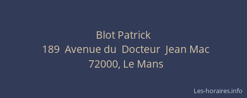 Blot Patrick