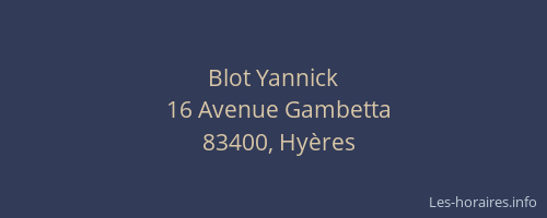 Blot Yannick