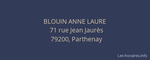 BLOUIN ANNE LAURE