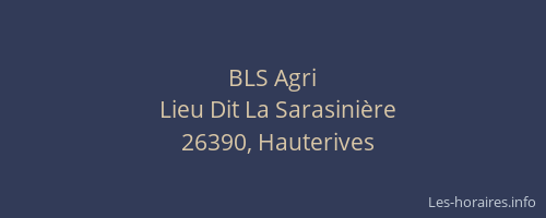 BLS Agri